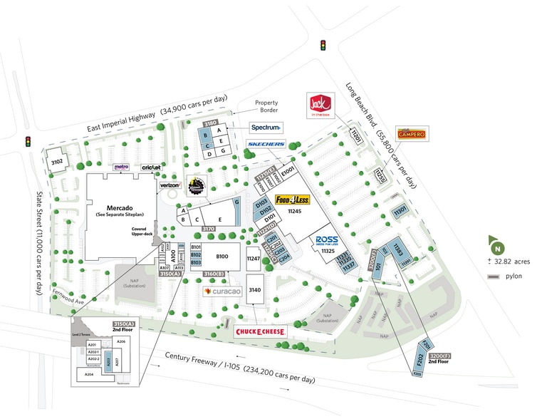 11215-11389 Long Beach Blvd, Lynwood, CA à louer - Plan de site – Image 3 sur 21