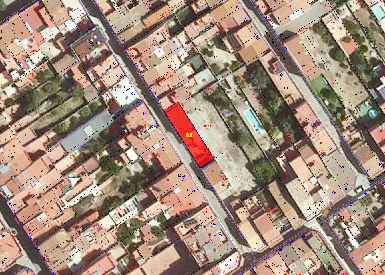 Carrer d'Emili, 17, Malgrat de Mar, Barcelona à vendre Plan cadastral– Image 1 sur 3