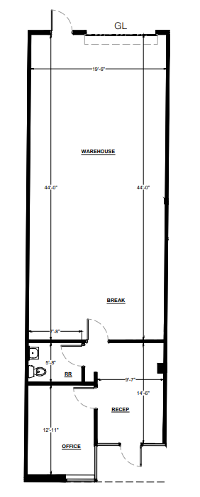 9560 Chesapeake Dr, San Diego, CA à louer Plan d’étage– Image 1 sur 1