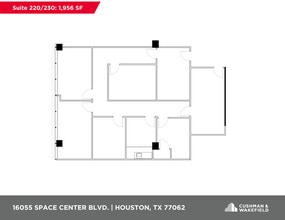 16055 Space Center Blvd, Houston, TX à louer Plan d’étage– Image 1 sur 1