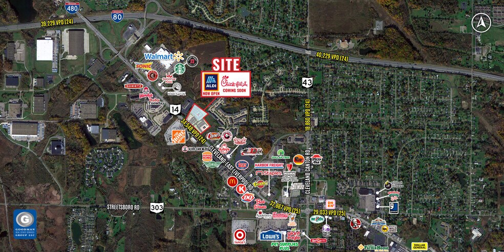 9610 State Route 14, Streetsboro, OH à louer - Aérien – Image 2 sur 5