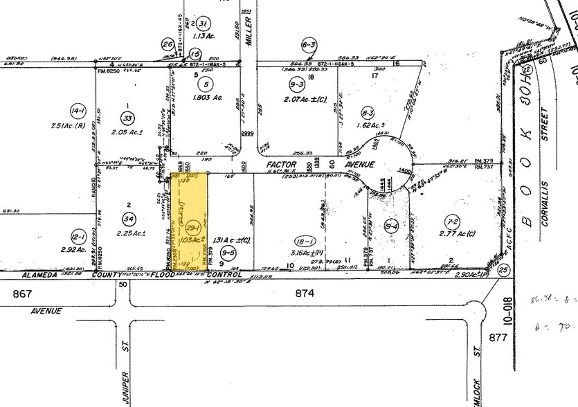 1660 Factor Ave, San Leandro, CA à louer - Plan cadastral – Image 3 sur 3