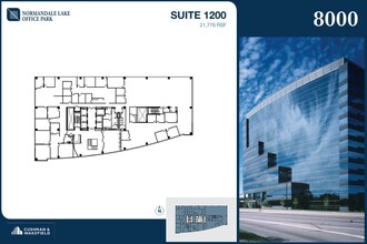 8000-8500 Normandale Lake Blvd, Bloomington, MN à louer Plan d’étage– Image 1 sur 2
