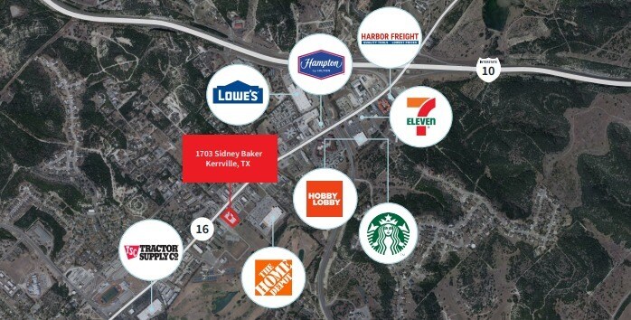 1703 Sidney Baker St, Kerrville, TX à vendre - Aérien – Image 3 sur 3