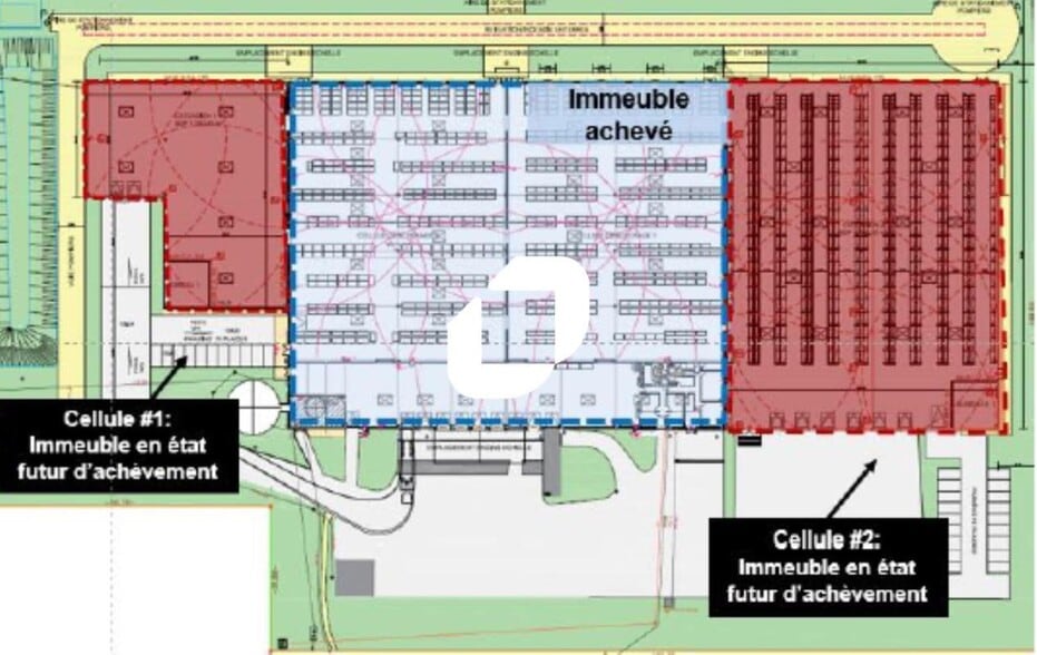 Industriel/Logistique dans La Veuve à louer - Plan de site – Image 3 sur 3