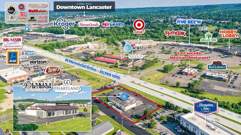 2015 Schorrway Dr NW, Lancaster, OH à vendre - Aérien – Image 2 sur 4
