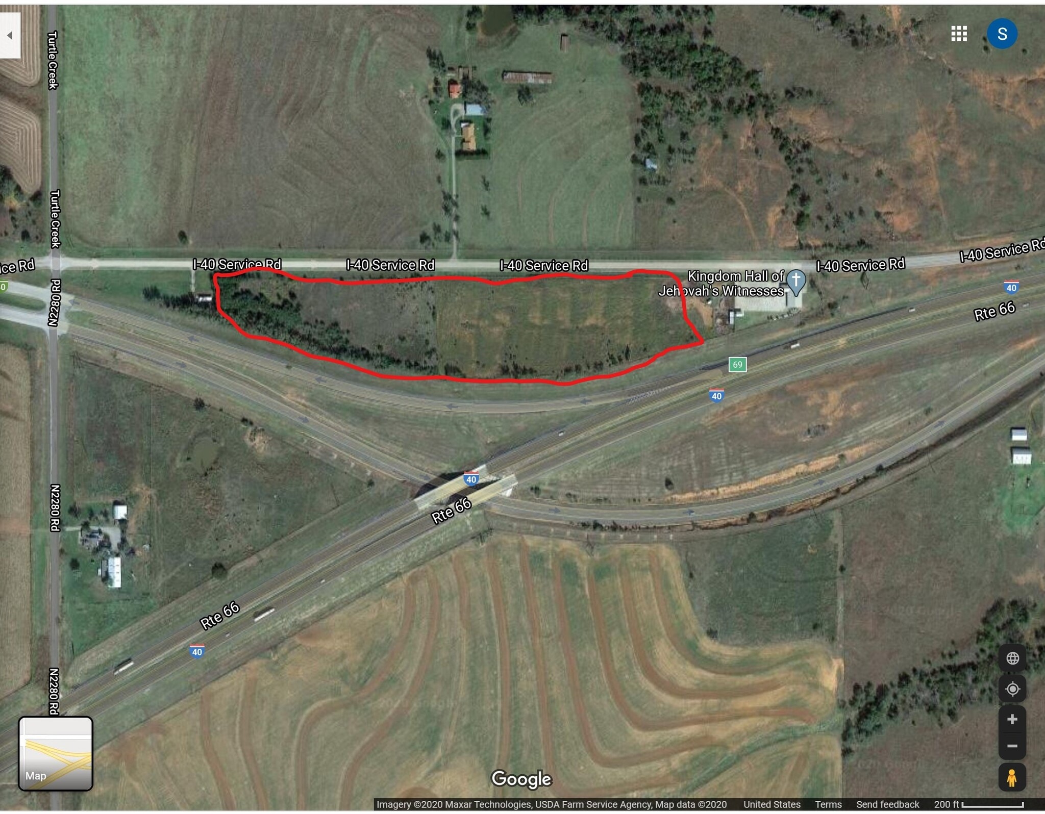 22814 Route 66, Clinton, OK à louer Aérien– Image 1 sur 2