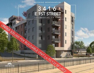 Plus de détails pour 3416 E 1st St, Los Angeles, CA - Terrain à vendre