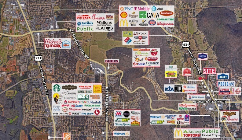 3 Hwy 431 S, Owens Cross Roads, AL à vendre - Aérien – Image 2 sur 3