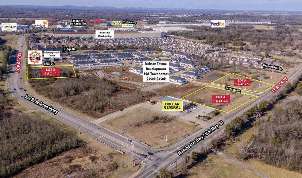 0 Joe B Jackson Pky, Murfreesboro, TN à vendre - Aérien – Image 1 sur 1