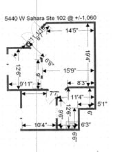 5440 W Sahara Ave, Las Vegas, NV à vendre Plan d’étage– Image 2 sur 2