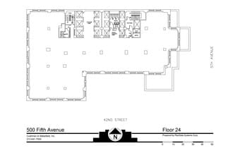 500 Fifth Ave, New York, NY à louer Plan d’étage– Image 1 sur 2