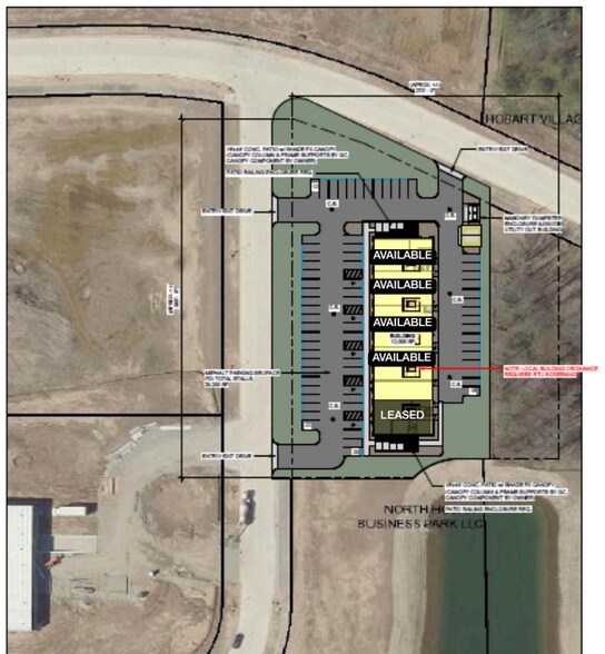 633 Larsen Pkwy orch, Hobart, WI à louer - Plan de site – Image 2 sur 3