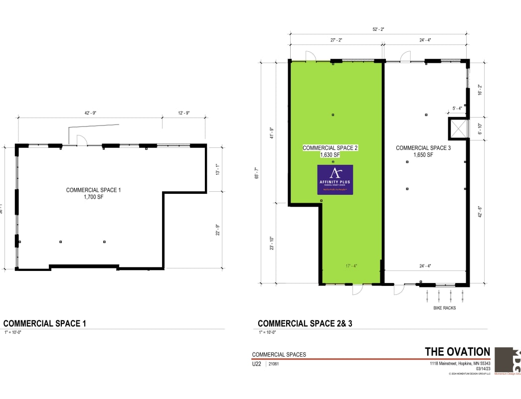 1118 Mainstreet, Hopkins, MN à louer Plan d’étage– Image 1 sur 1