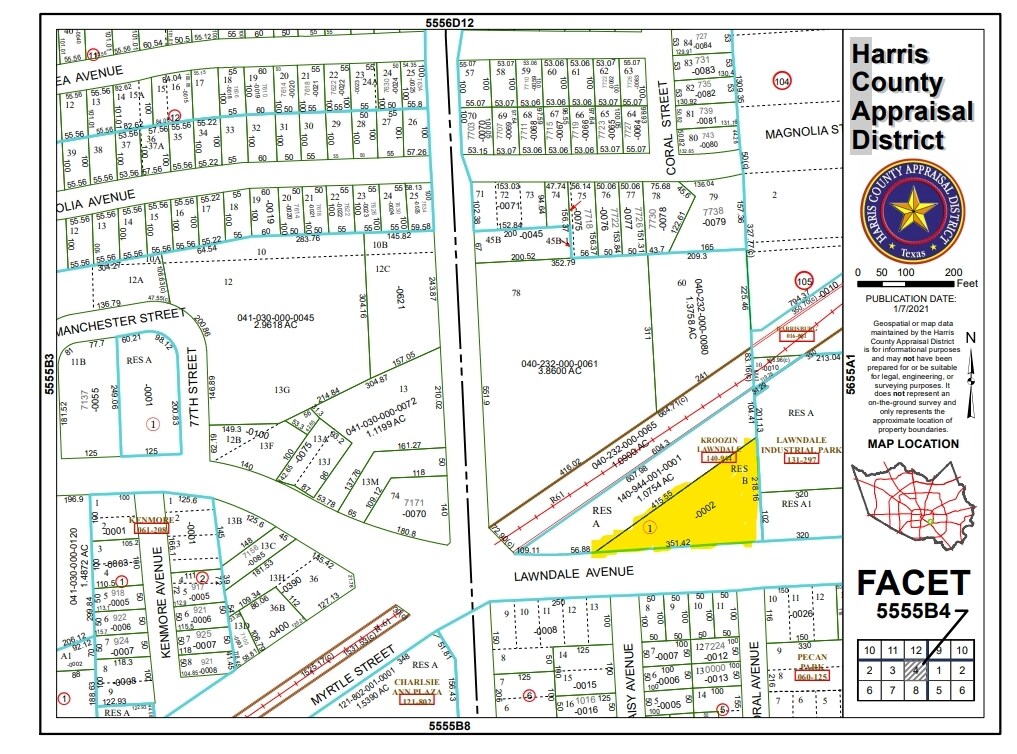 7241 Lawndale St, Houston, TX à louer Plan cadastral– Image 1 sur 37