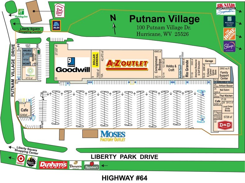 15-33 Putnam Village Dr, Hurricane, WV à louer - Plan de site – Image 2 sur 7