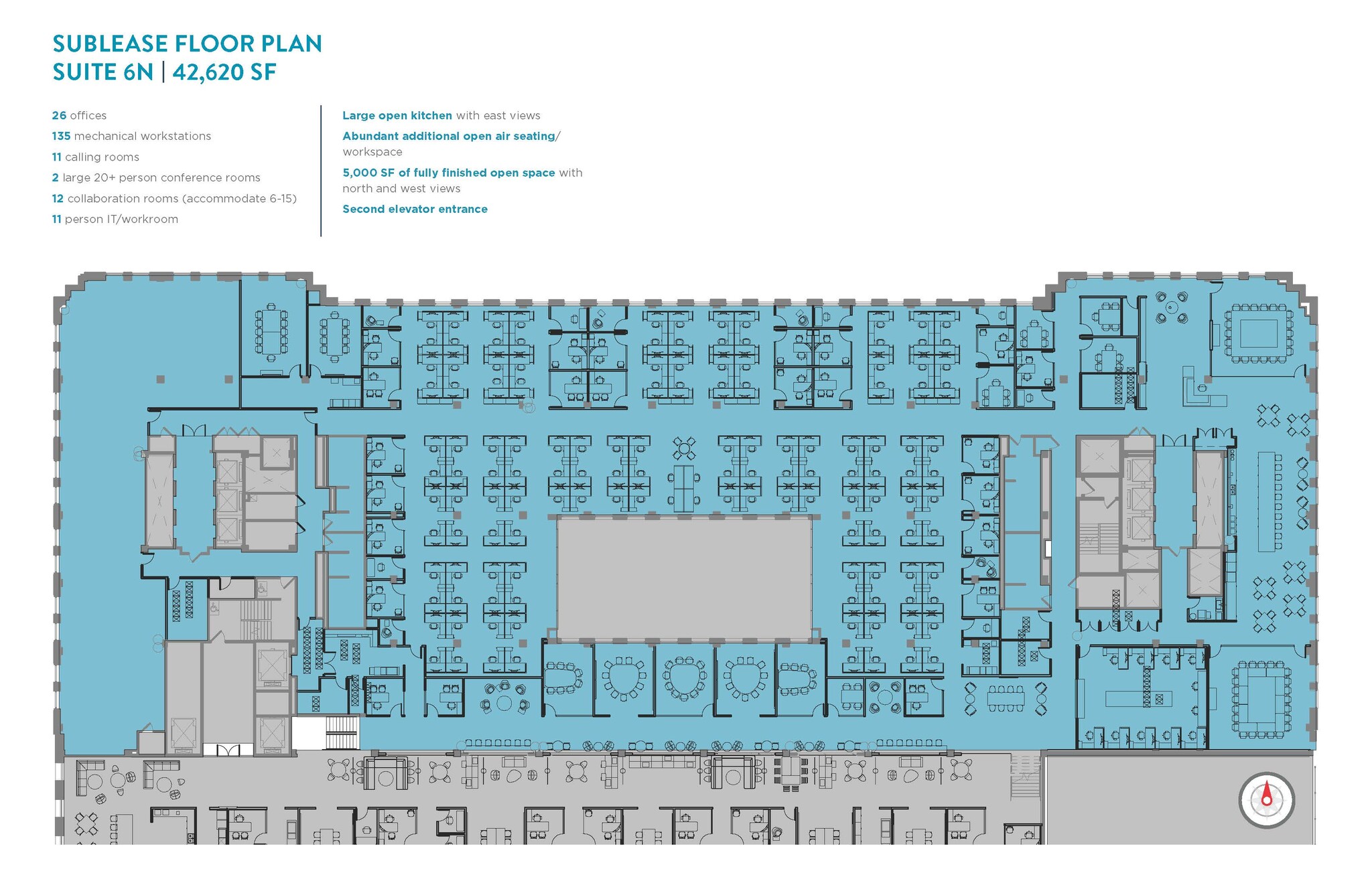 433 W Van Buren St, Chicago, IL à louer Plan d’étage– Image 1 sur 16