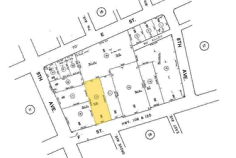 730 E F St, Oakdale, CA à vendre - Plan cadastral – Image 1 sur 10