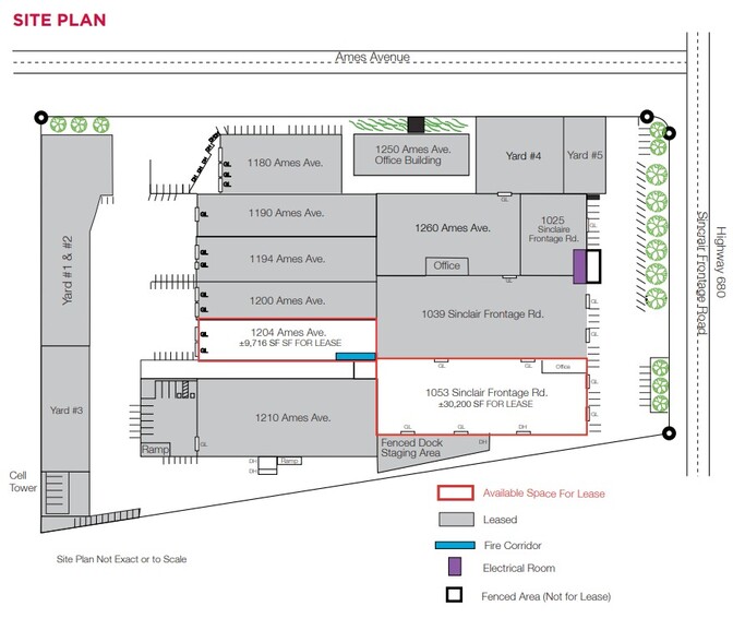 1180-1260 Ames Ave, Milpitas, CA à louer - Plan de site – Image 2 sur 2