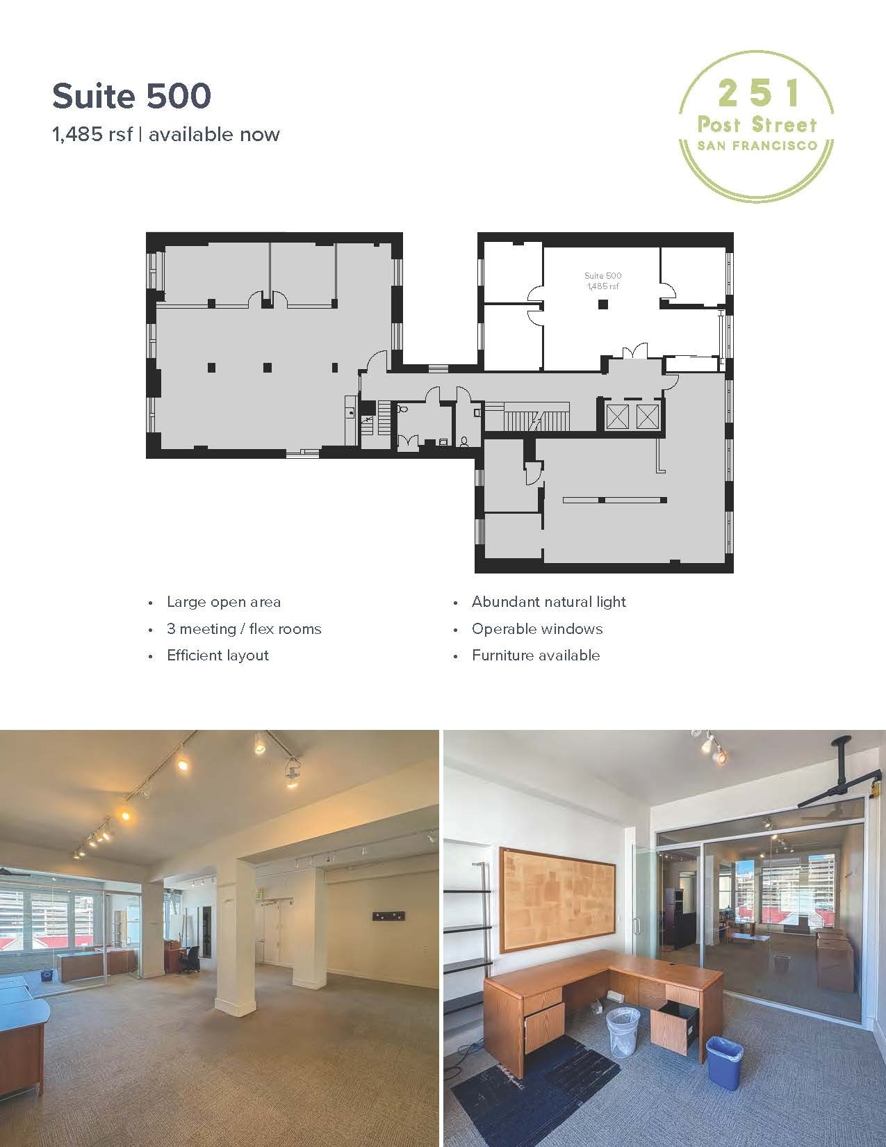 251 Post St, San Francisco, CA à louer Plan d’étage– Image 1 sur 3