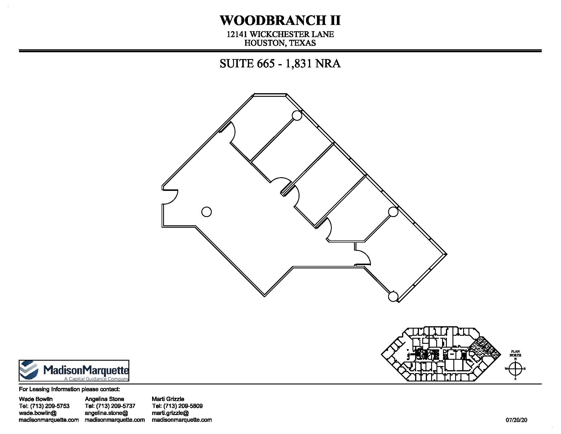 12141 Wickchester Ln, Houston, TX à louer Plan d’étage– Image 1 sur 1