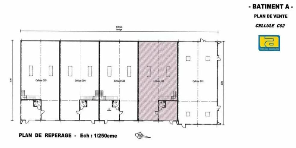 Local d’activités dans Mérignac à louer - Plan d’étage – Image 2 sur 13