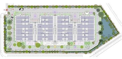 Industriel/Logistique dans Puiseux-en-France à louer Plan de site– Image 2 sur 4