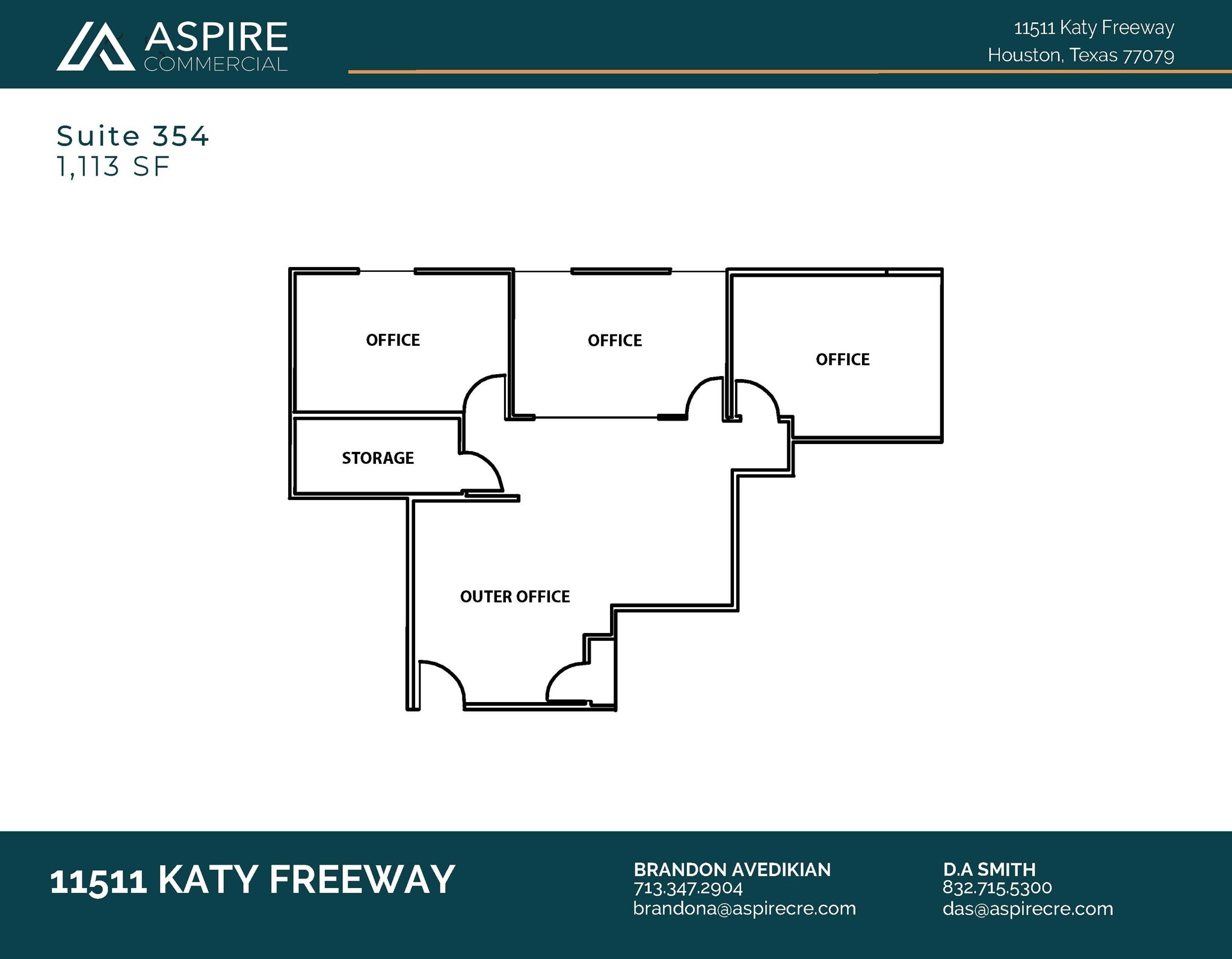 11511 Katy Fwy, Houston, TX à louer Plan d’étage– Image 1 sur 1