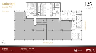 125 S Wacker Dr, Chicago, IL à louer Plan d’étage– Image 1 sur 1