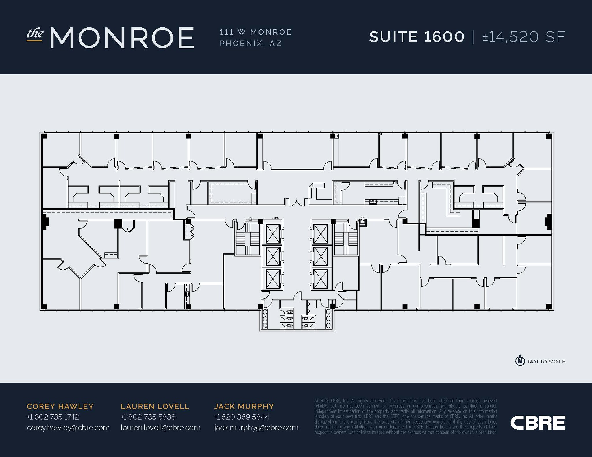 111 W Monroe St, Phoenix, AZ à louer Plan d’étage– Image 1 sur 1