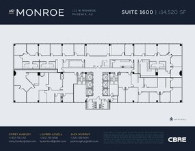 111 W Monroe St, Phoenix, AZ à louer Plan d’étage– Image 1 sur 1