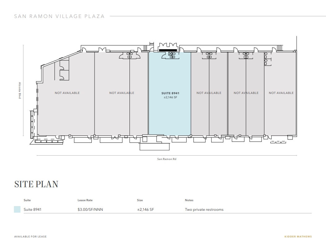 8931-8951 San Ramon Rd, Dublin, CA à louer Plan d’étage– Image 1 sur 1
