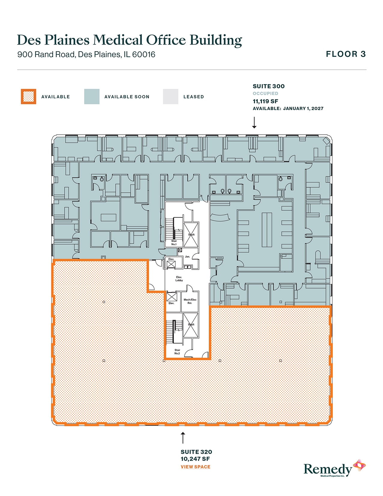 900 Rand Rd, Des Plaines, IL à louer Plan d’étage– Image 1 sur 1