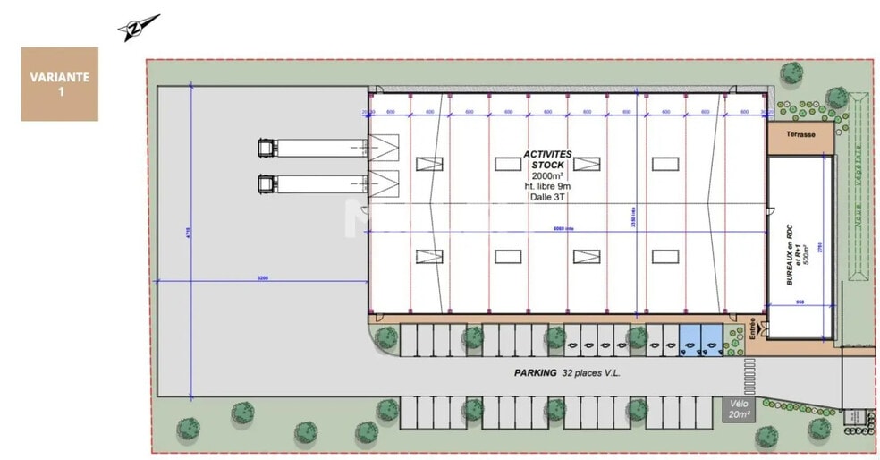 Local d'activités dans Genas à vendre - Plan d’étage – Image 3 sur 4