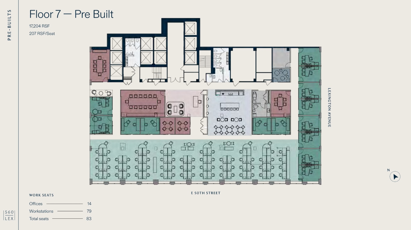560 Lexington Ave, New York, NY à louer Plan d’étage– Image 1 sur 1
