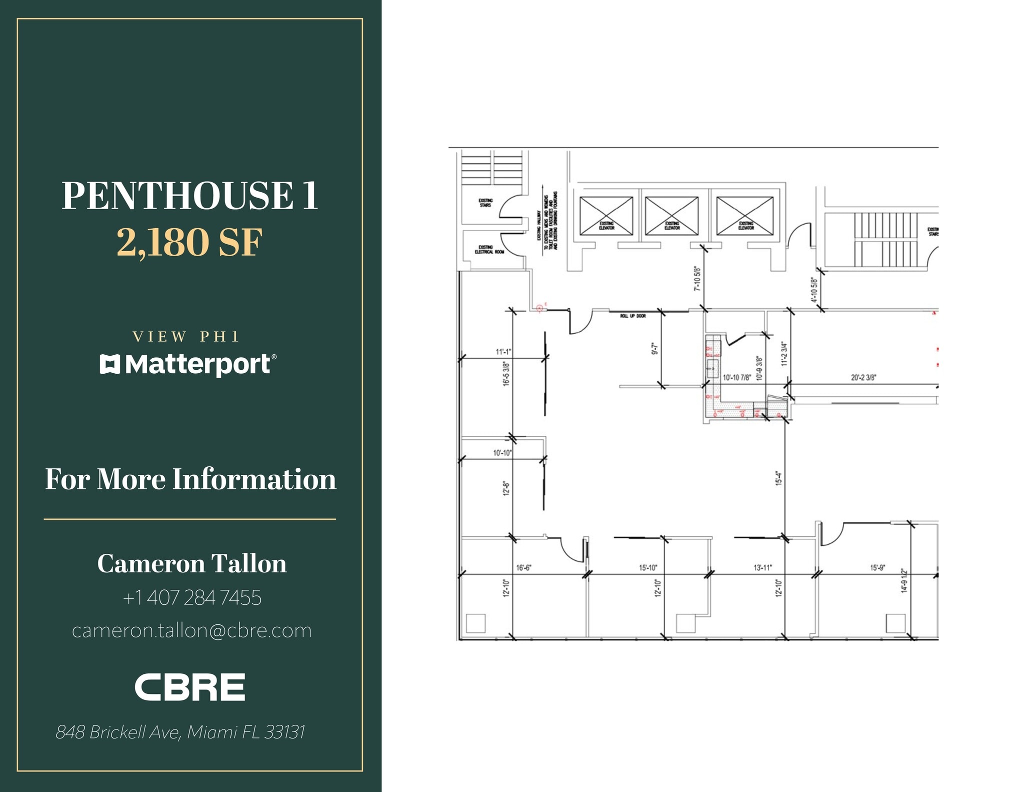 848 Brickell, Miami, FL à louer Plan de site– Image 1 sur 7