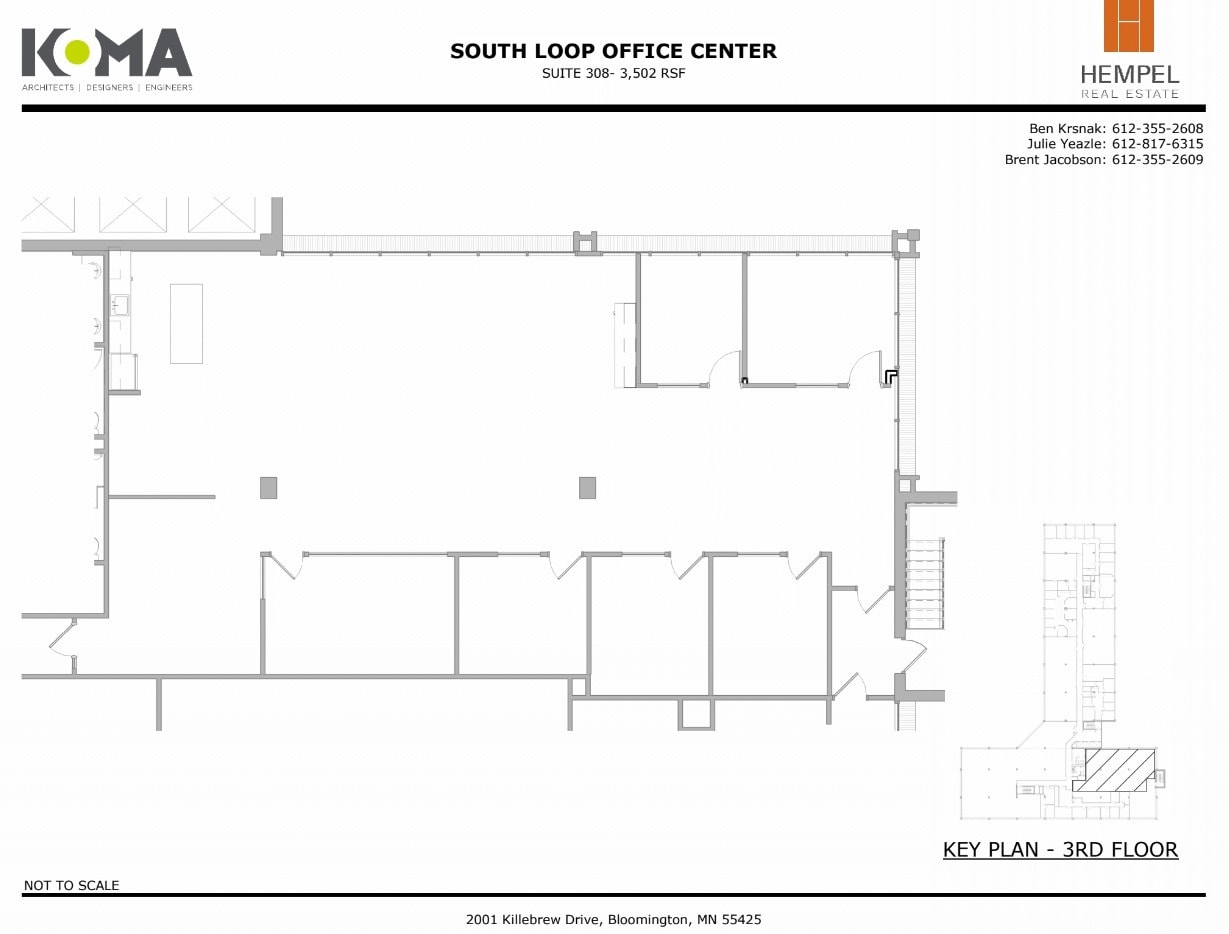 2001 Killebrew Dr, Bloomington, MN à louer Plan d’étage– Image 1 sur 1