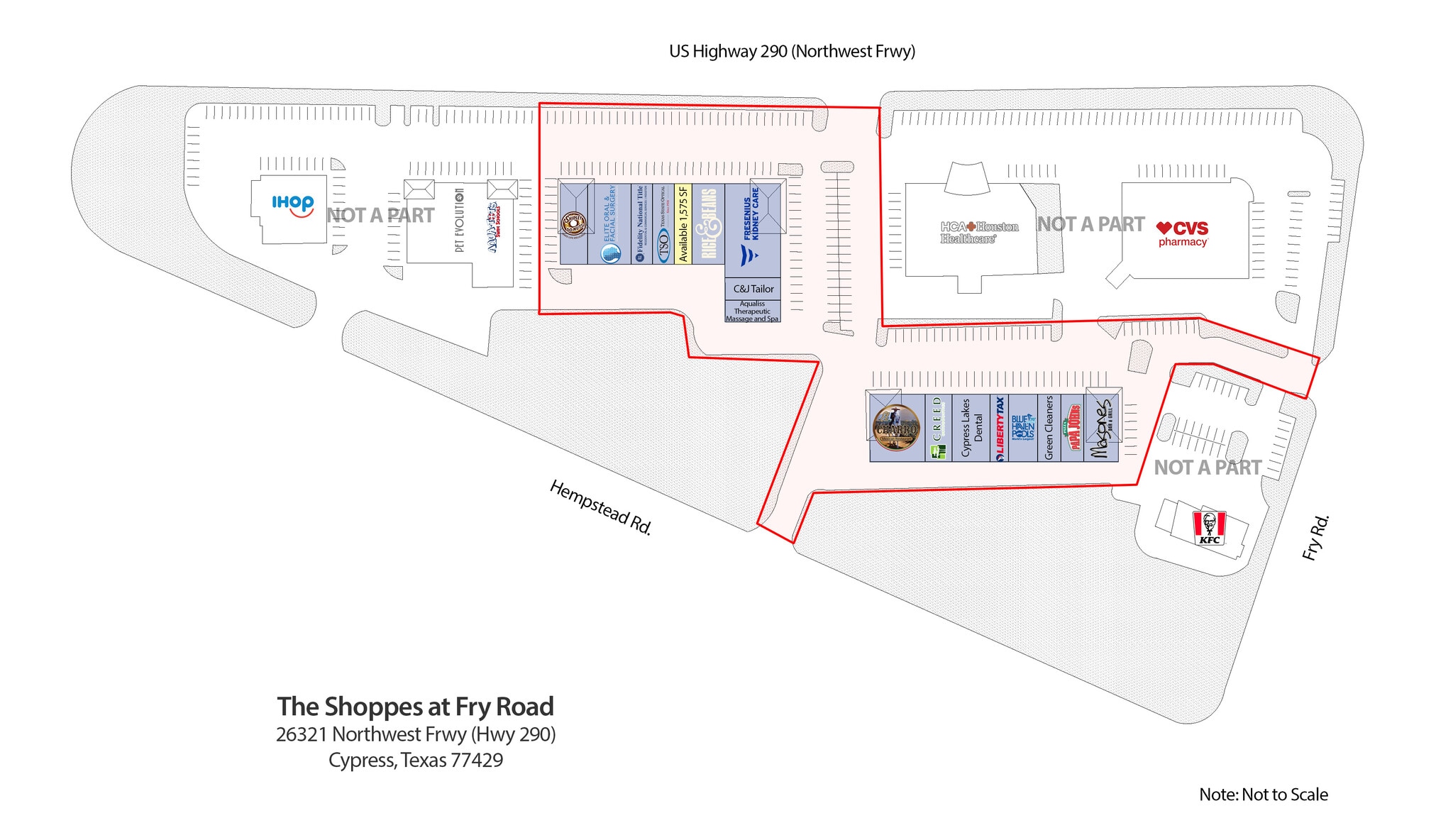 26321 Northwest Fwy, Cypress, TX à louer Plan de site– Image 1 sur 1