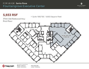 3700 Old Redwood Hwy, Santa Rosa, CA à louer Plan d’étage– Image 1 sur 1
