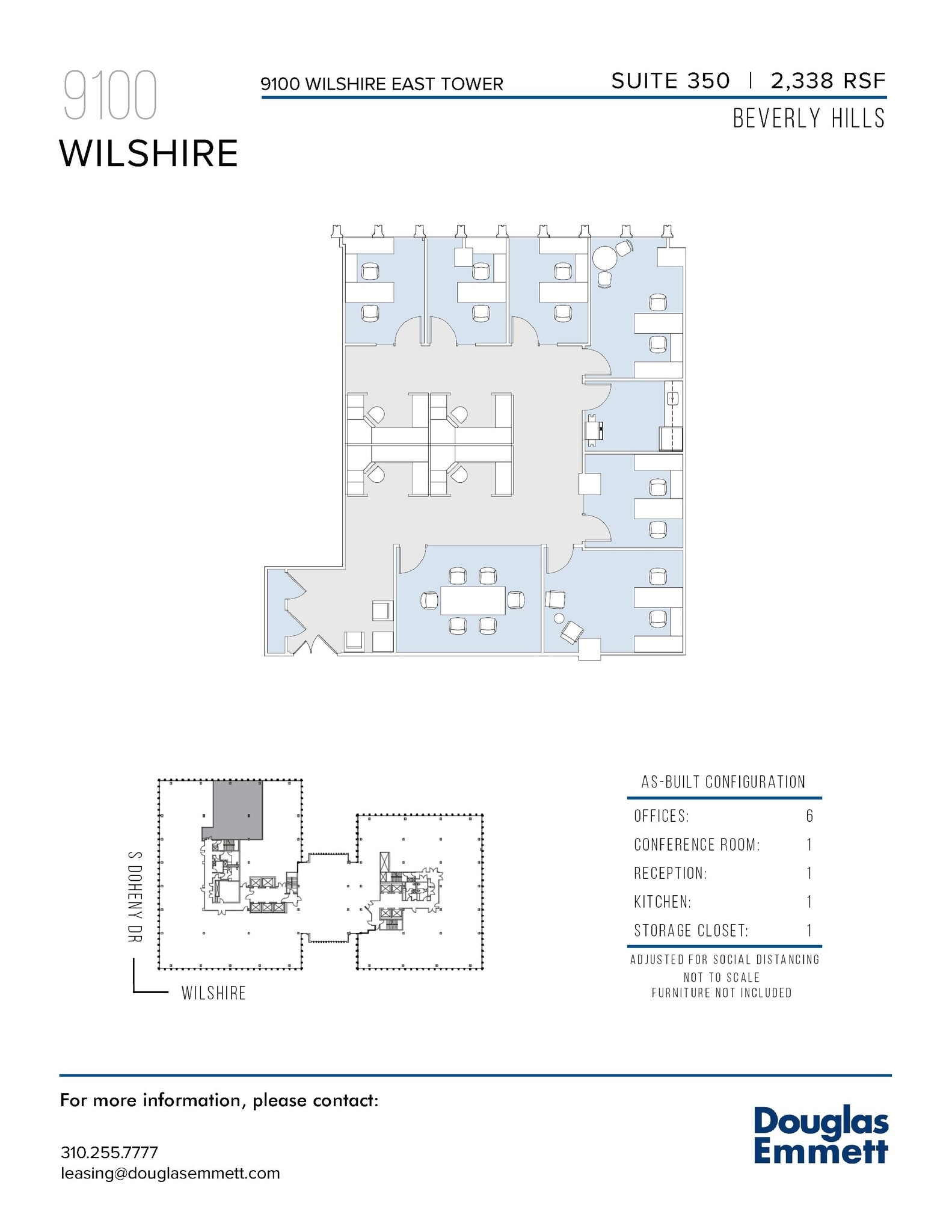 9100 Wilshire Blvd, Beverly Hills, CA à louer Plan d’étage– Image 1 sur 1