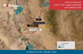 Plus de détails pour ±78.72 AC Light Industrial Land, Yucca, AZ - Terrain à vendre