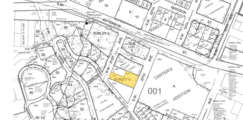 1425 SW 20th Ave, Portland, OR à louer - Plan cadastral – Image 3 sur 12