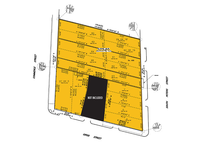 635 S Peters Street - Redevelopment Site, New Orleans, LA à vendre - Plan de site – Image 3 sur 5