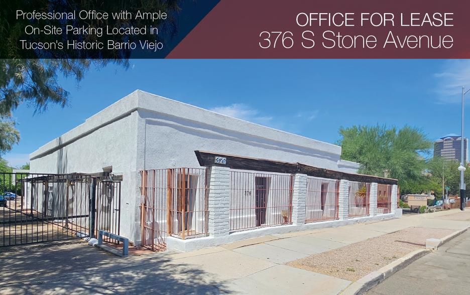 376 S Stone Ave, Tucson, AZ à louer - Photo de l’immeuble – Image 1 sur 12