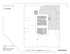 600 N Westshore Blvd, Tampa, FL à louer Plan d’étage– Image 1 sur 7