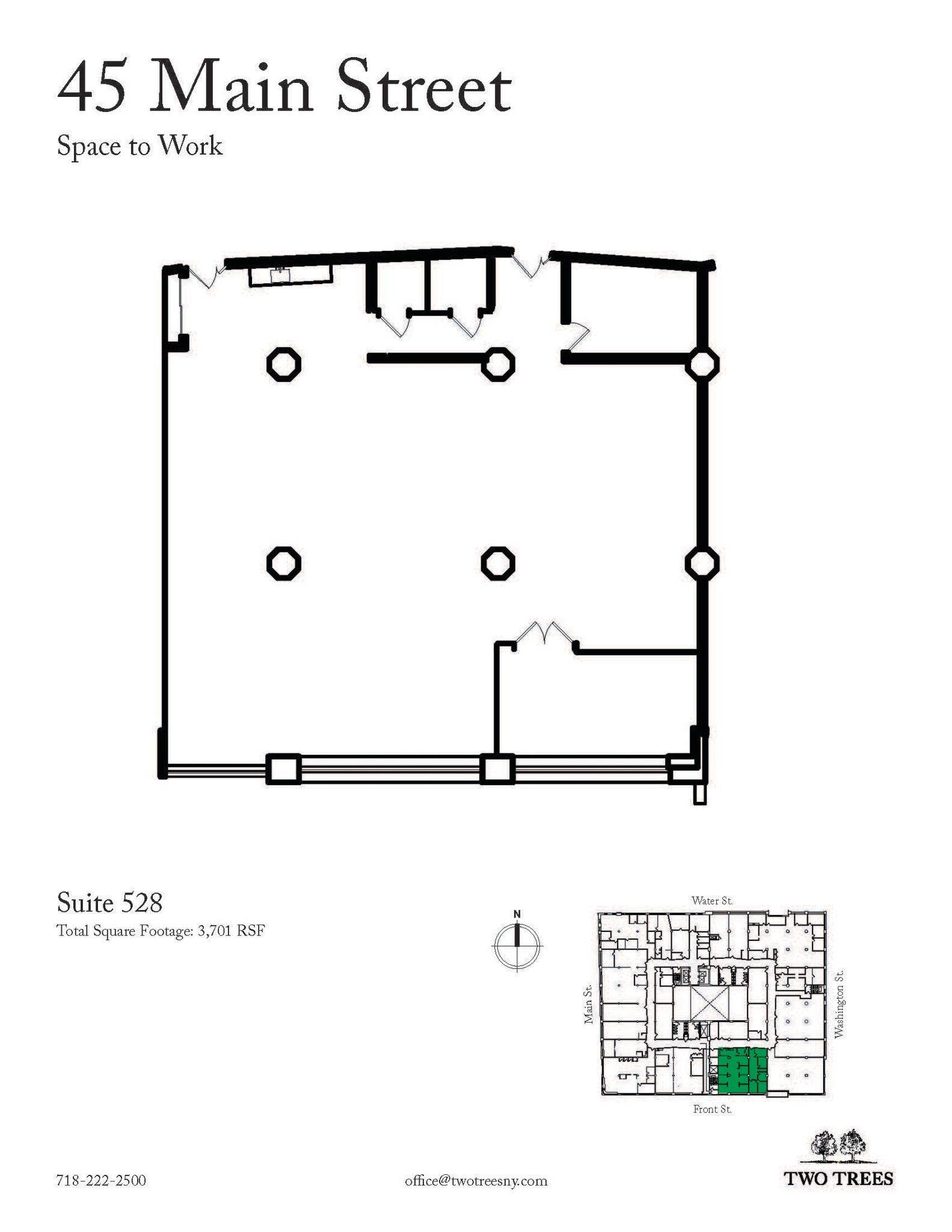 45 Main St, Brooklyn, NY à louer Plan d’étage– Image 1 sur 1