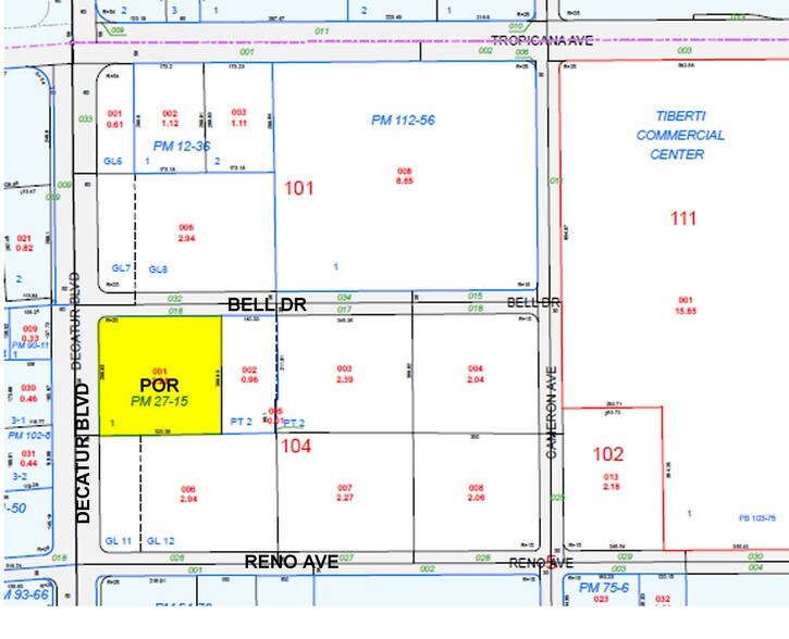 5010 S Decatur Blvd, Las Vegas, NV à louer - Plan cadastral – Image 2 sur 5