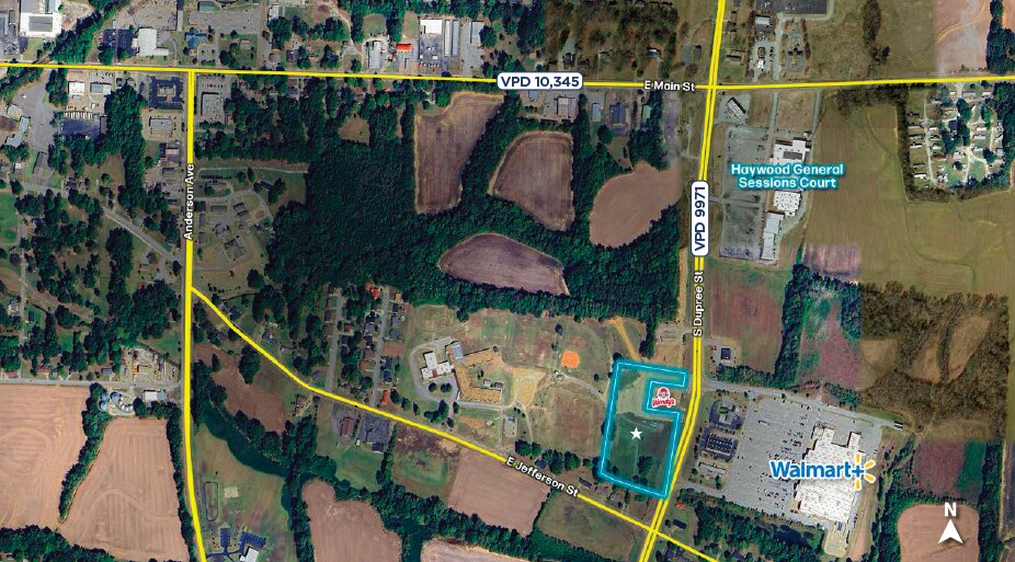 Dupree St, Brownsville, TN à vendre - Aérien – Image 1 sur 4
