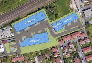 Rillieux-la-Pape, RHO - Vue aérienne vue de carte