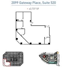 2033 Gateway Pl, San Jose, CA à louer Plan d’étage– Image 1 sur 1